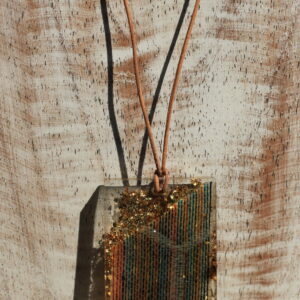 Ketting met leren koord